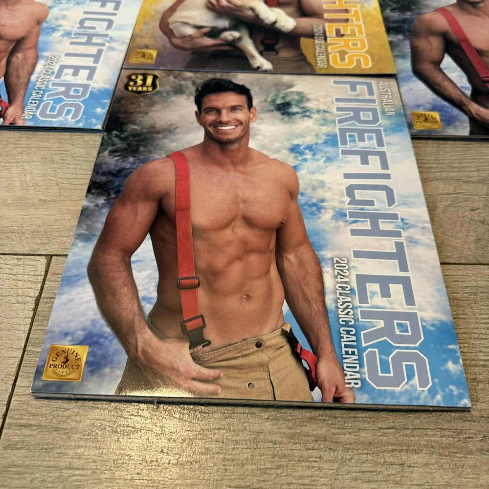 Australian Firefighters 2024 Dog Calendar Multicolor